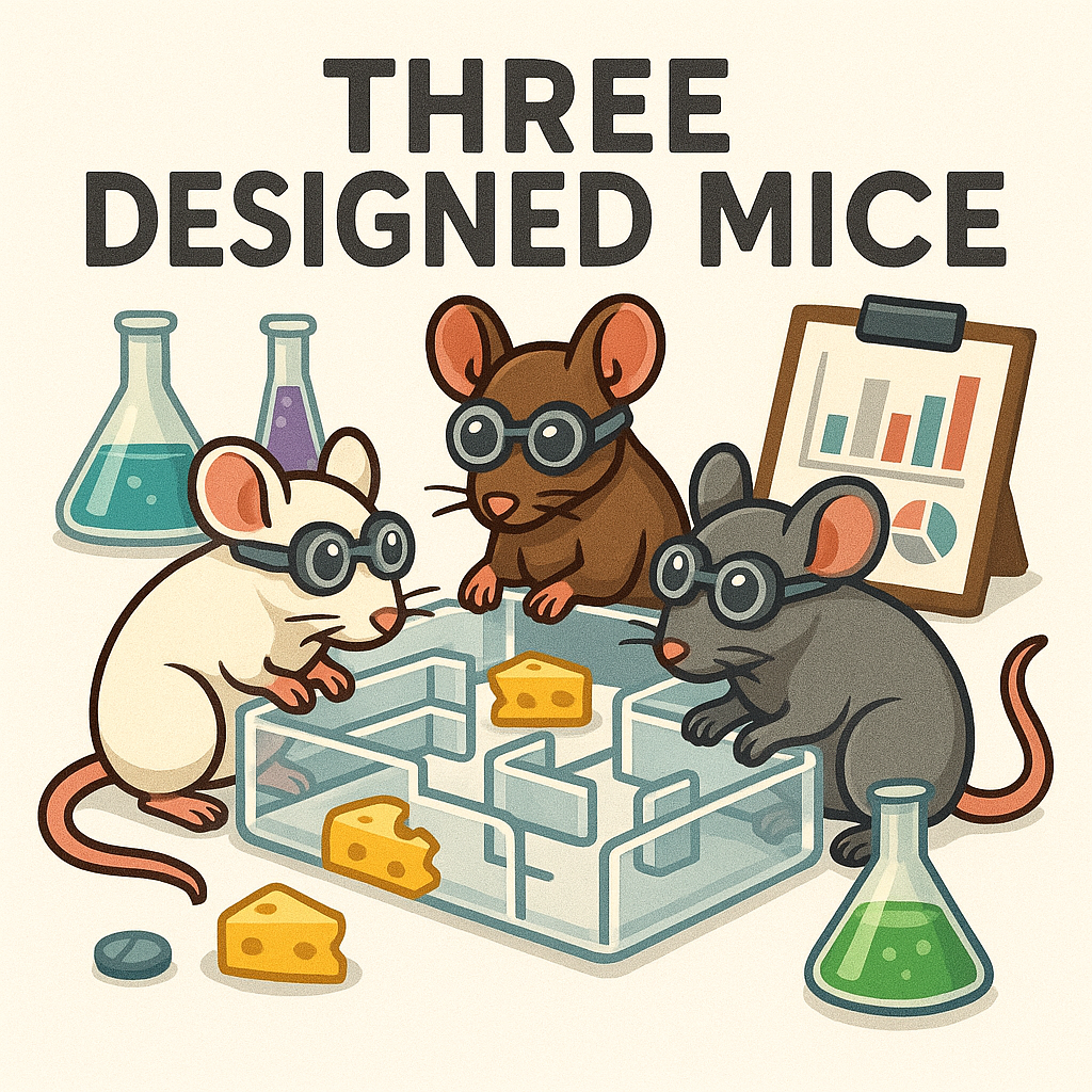 Three Designed Mice